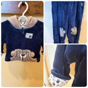 Duck Duck Goose Baby Boys Bear Playsuit Outfit Size 6-9 Months